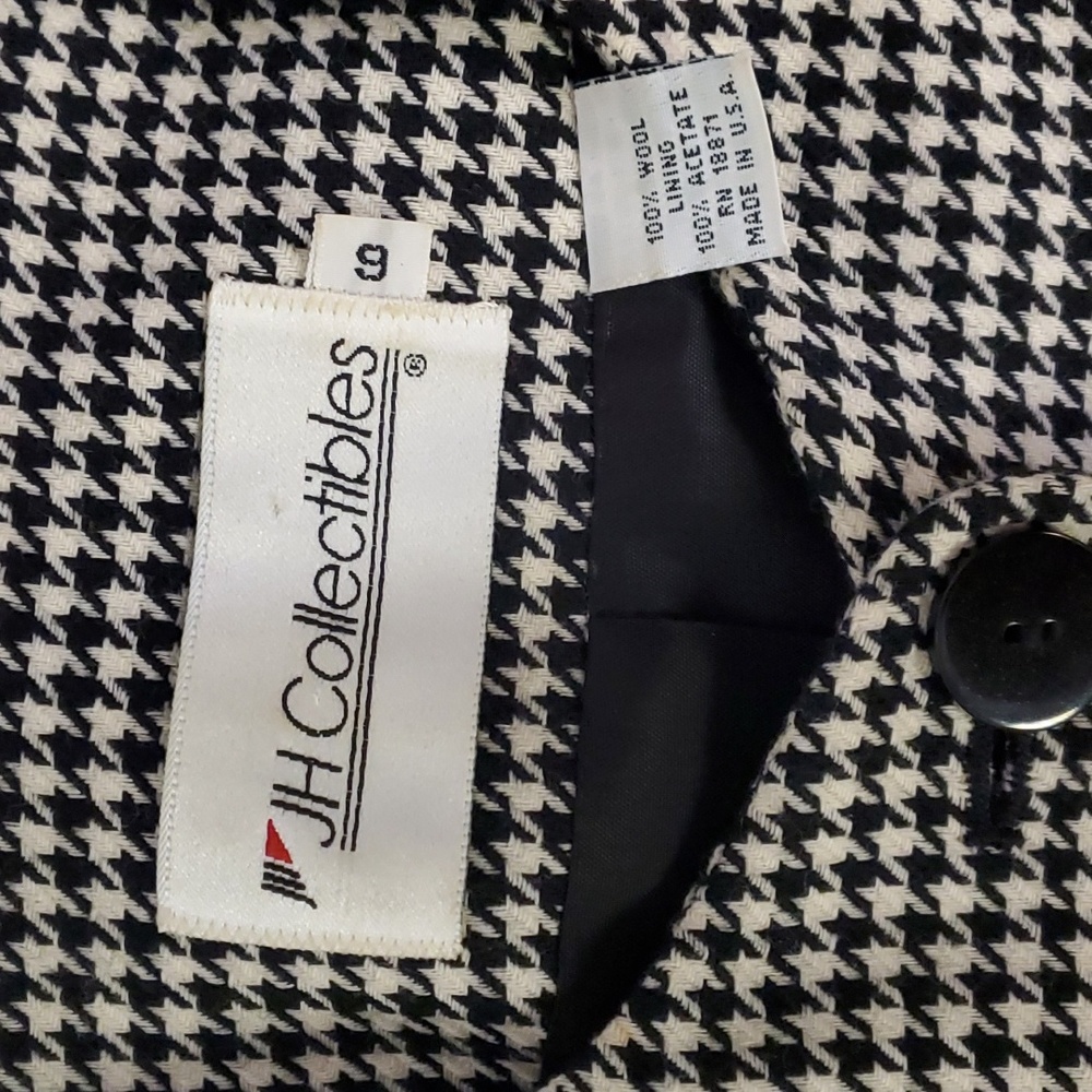 Houndstooth Crop Blazer - Picture 4 of 7